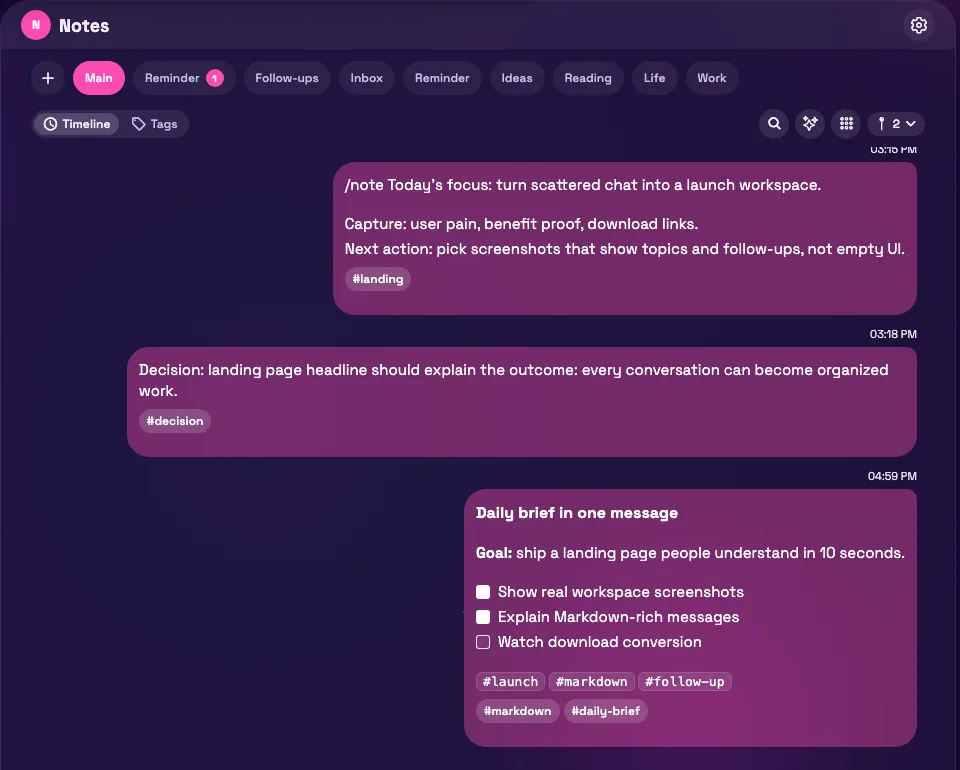 A Markdown note in Textxt with a task checklist and a formatted comparison table